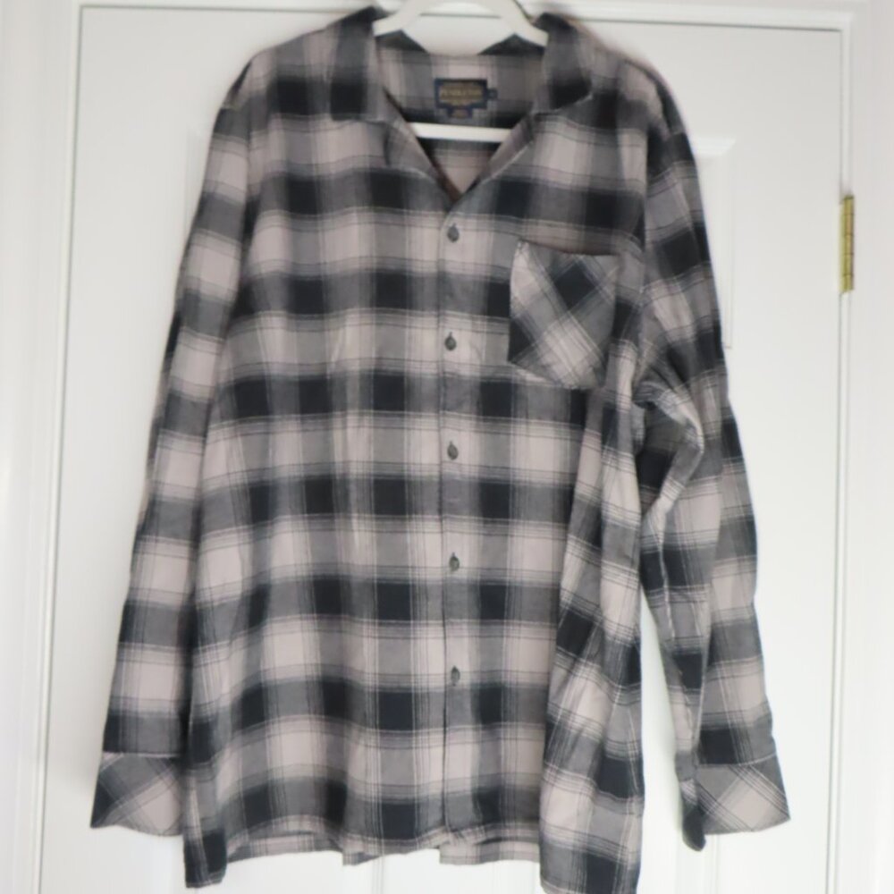 Pendleton Cotton Flannel Plaid Button Front Shirt… - image 3